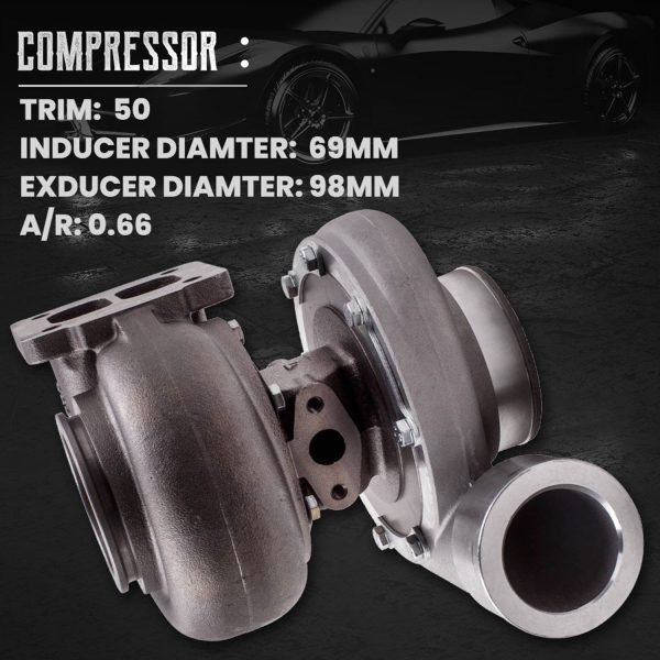 ⁦Maxpeedingrods GT45 T4 Upgrade Racing Turbo charger⁩ - الصورة ⁦3⁩
